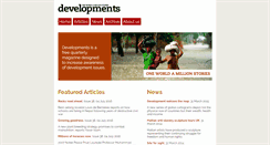 Desktop Screenshot of developments.org.uk